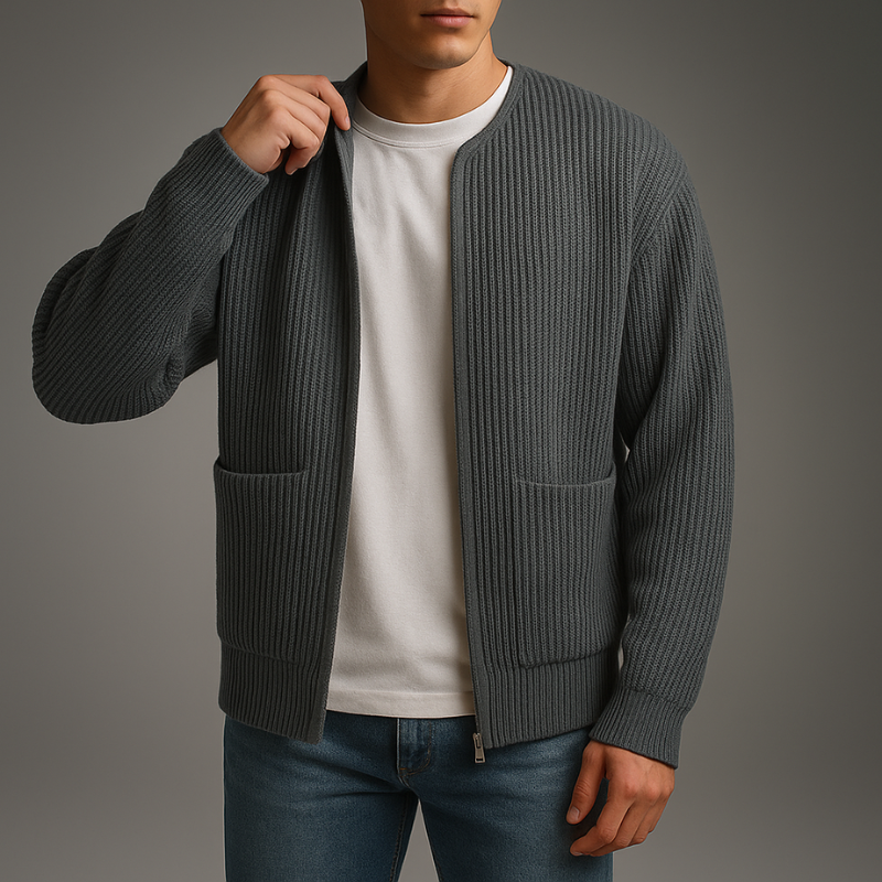 HERZ STIL | Calvin Zip Cardigan