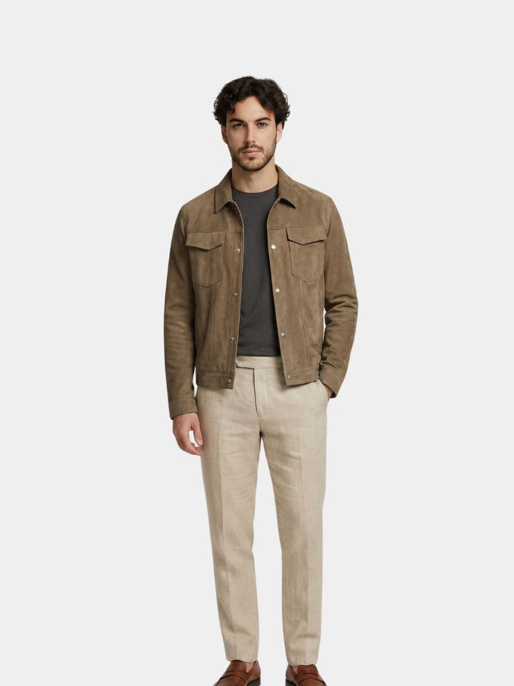 Pilotjacke aus Leder Laurent
