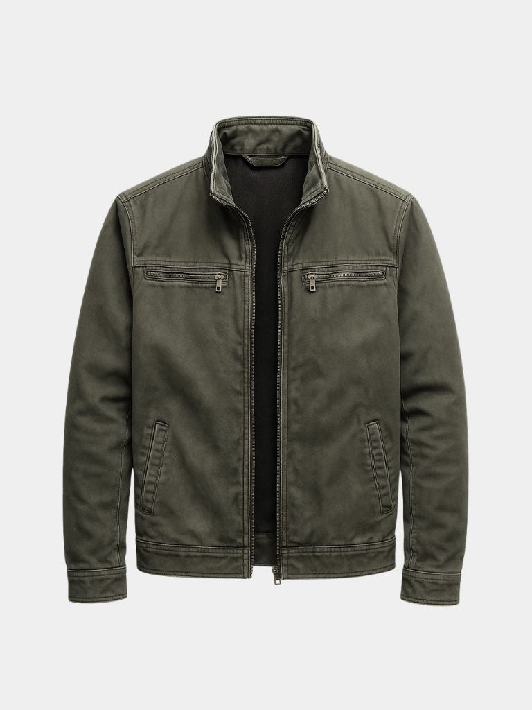 Vintage Olivgrüne Feldjacke Valmont