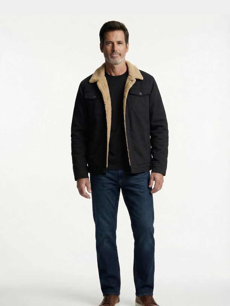 Vintage Fleece Bomberjacke