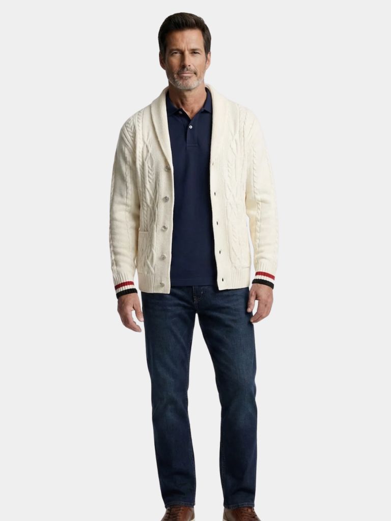 Pullover mit Schalkragen
