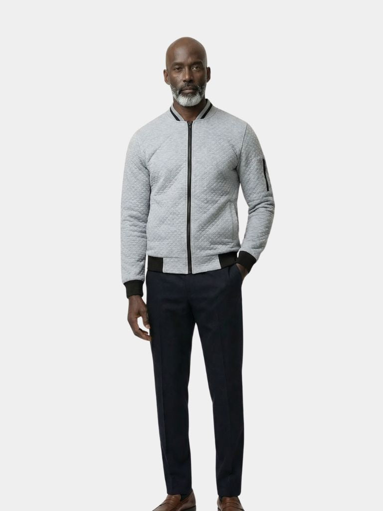 Strukturierte Casual Bomberjacke