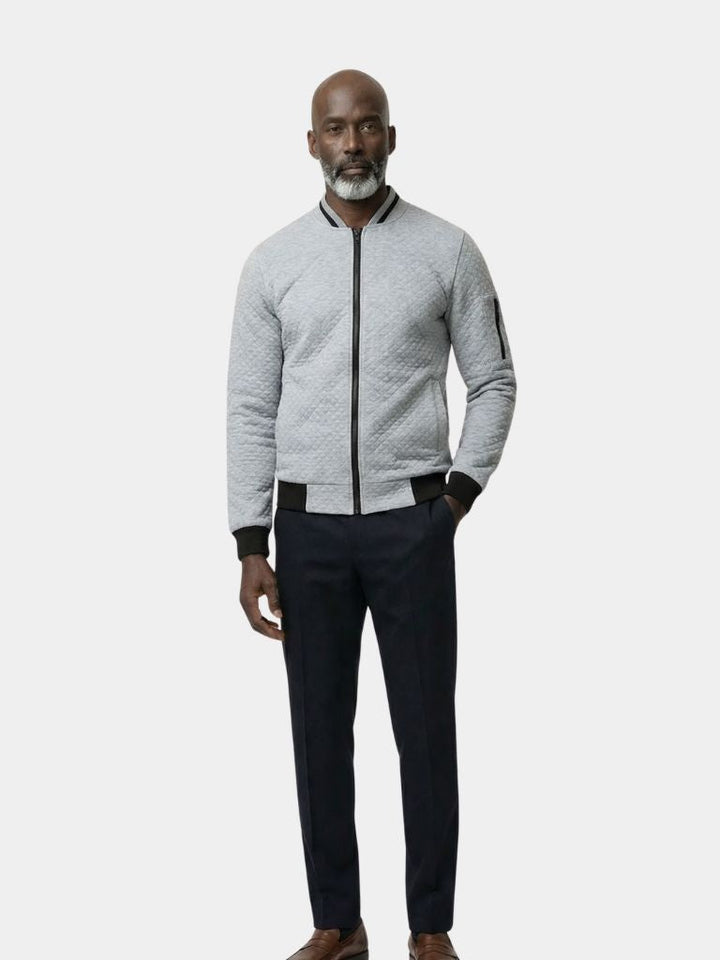 Strukturierte Casual Bomberjacke