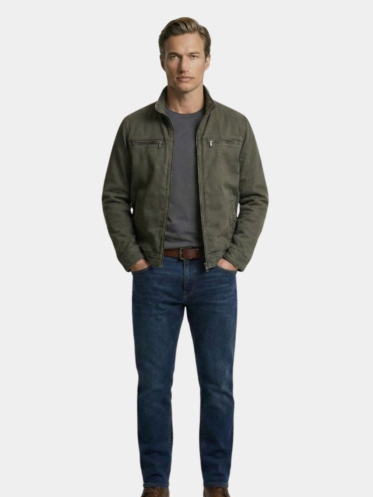 Vintage Olivgrüne Feldjacke Valmont