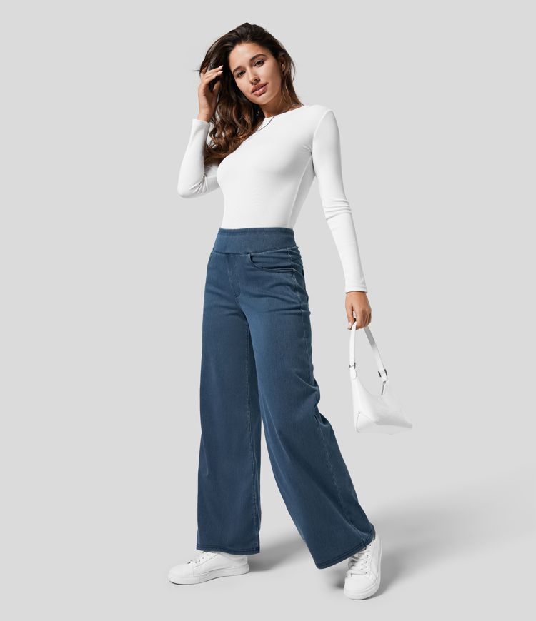Evie | Bequeme Elastische Hose mit Hohem Bund
