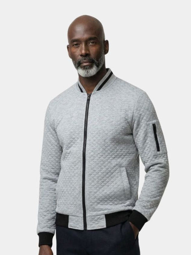 Strukturierte Casual Bomberjacke