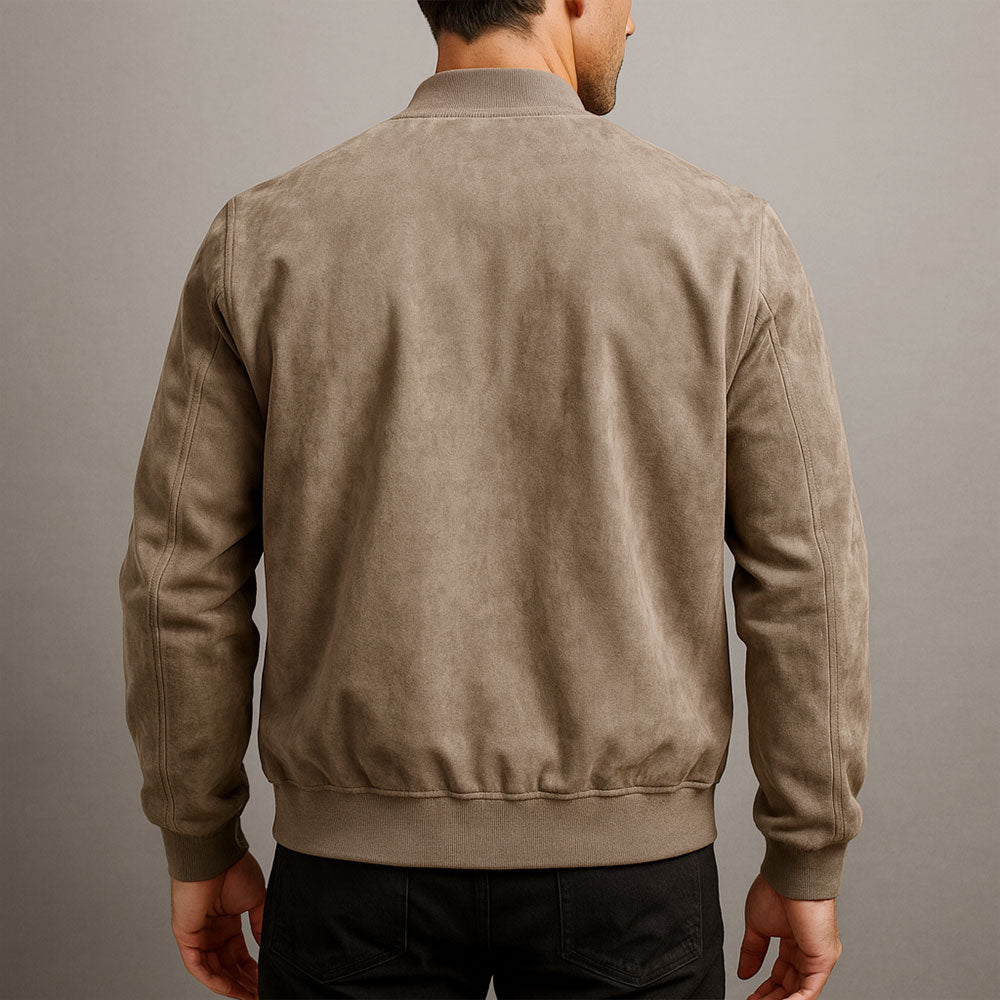 Kaltberg | Leichtes Overshirt in Suede-Optik