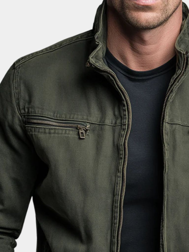 Vintage Olivgrüne Feldjacke Valmont