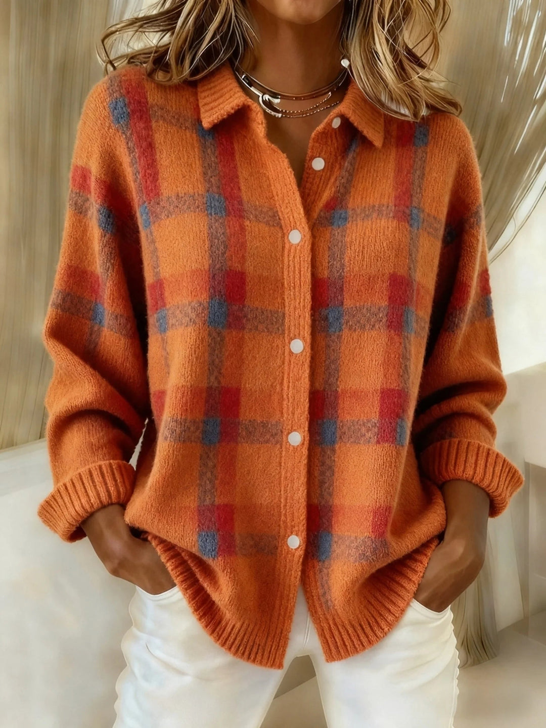 Ophéliane | Pull Carreaux Douceur