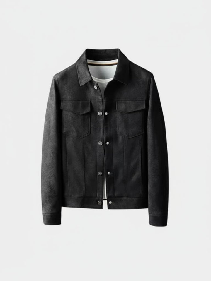 Pilotjacke aus Leder Laurent
