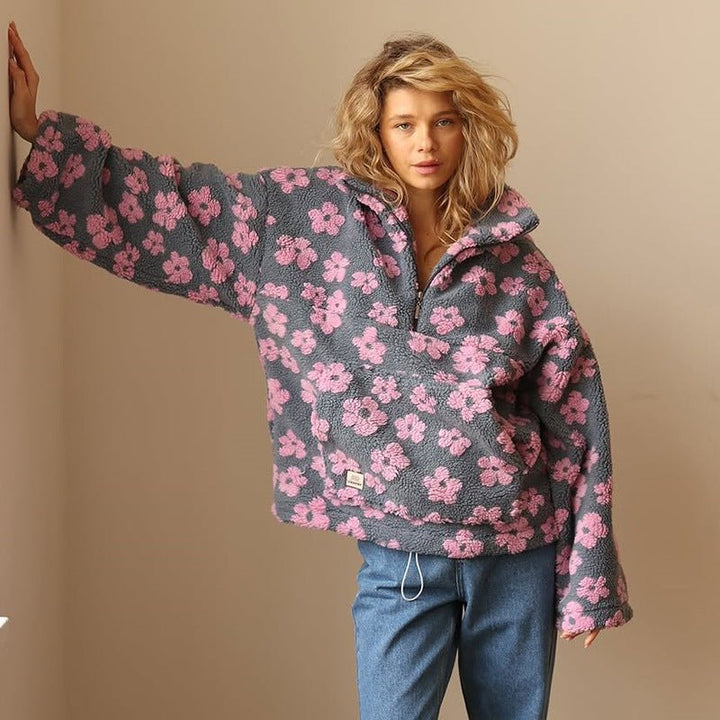 Lieselotte | Blumenstrickjacke