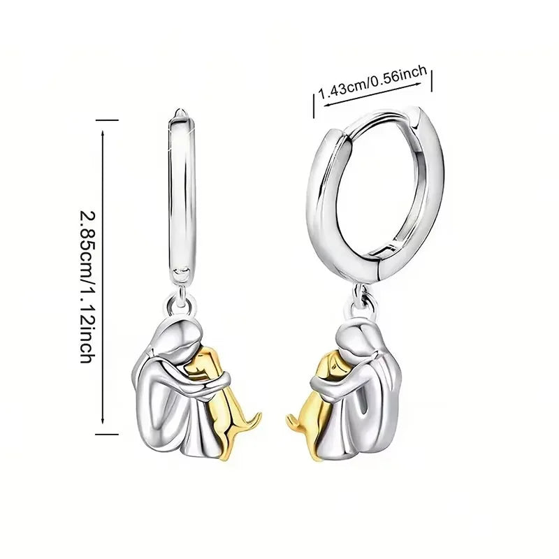 Ginny™| Ohrringe „Mädchen und Hund“