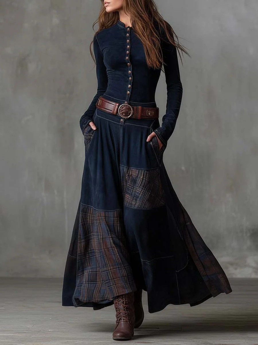 Michelle | Maxikleid aus Wildleder