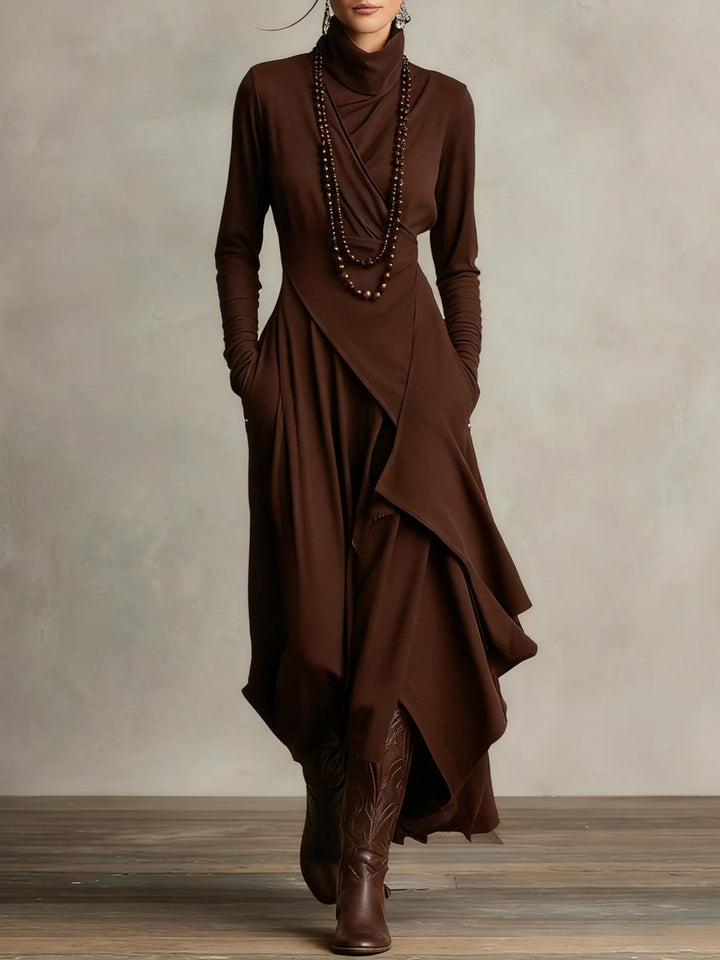 Patrizia – Asymmetrisches Maxikleid im Tunika-Stil