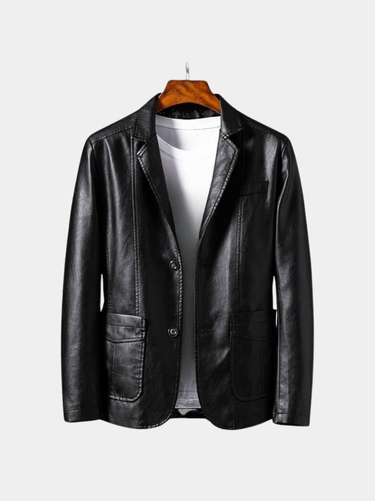 Karamelllederjacke