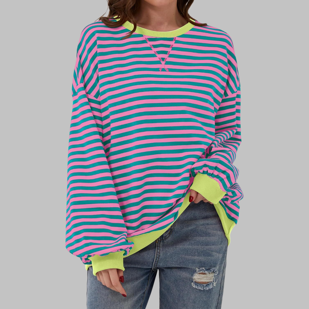 Falara | Lässiger gestreifter Pullover