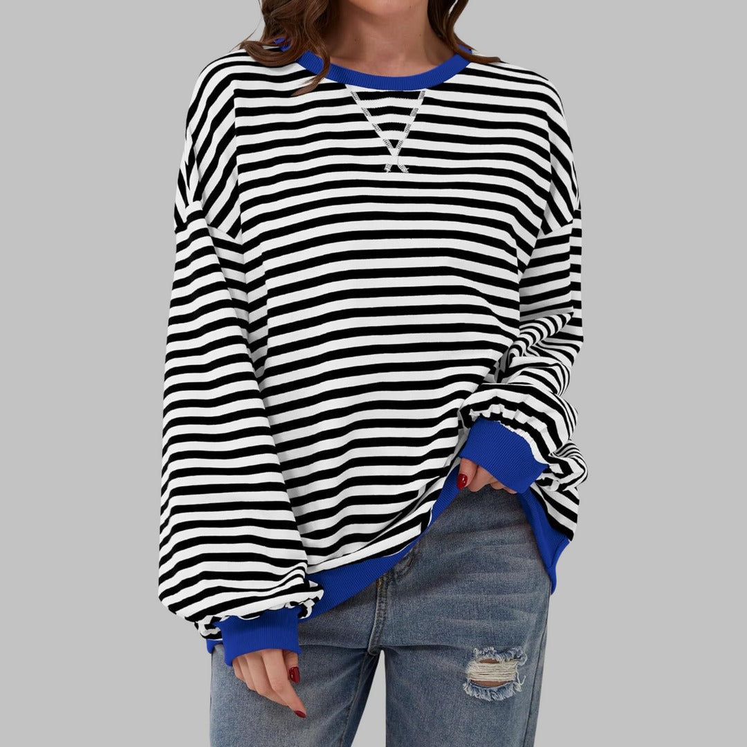 Falara | Lässiger gestreifter Pullover