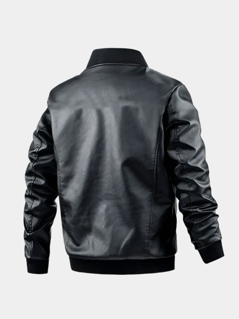 Essentielle Lederjacke