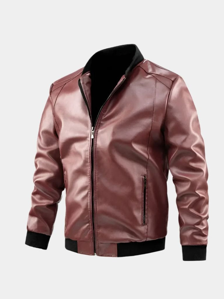 Essentielle Lederjacke