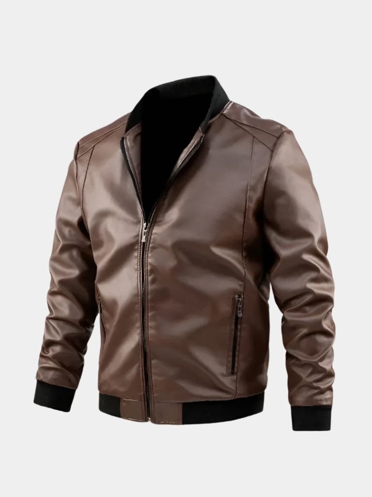Essentielle Lederjacke