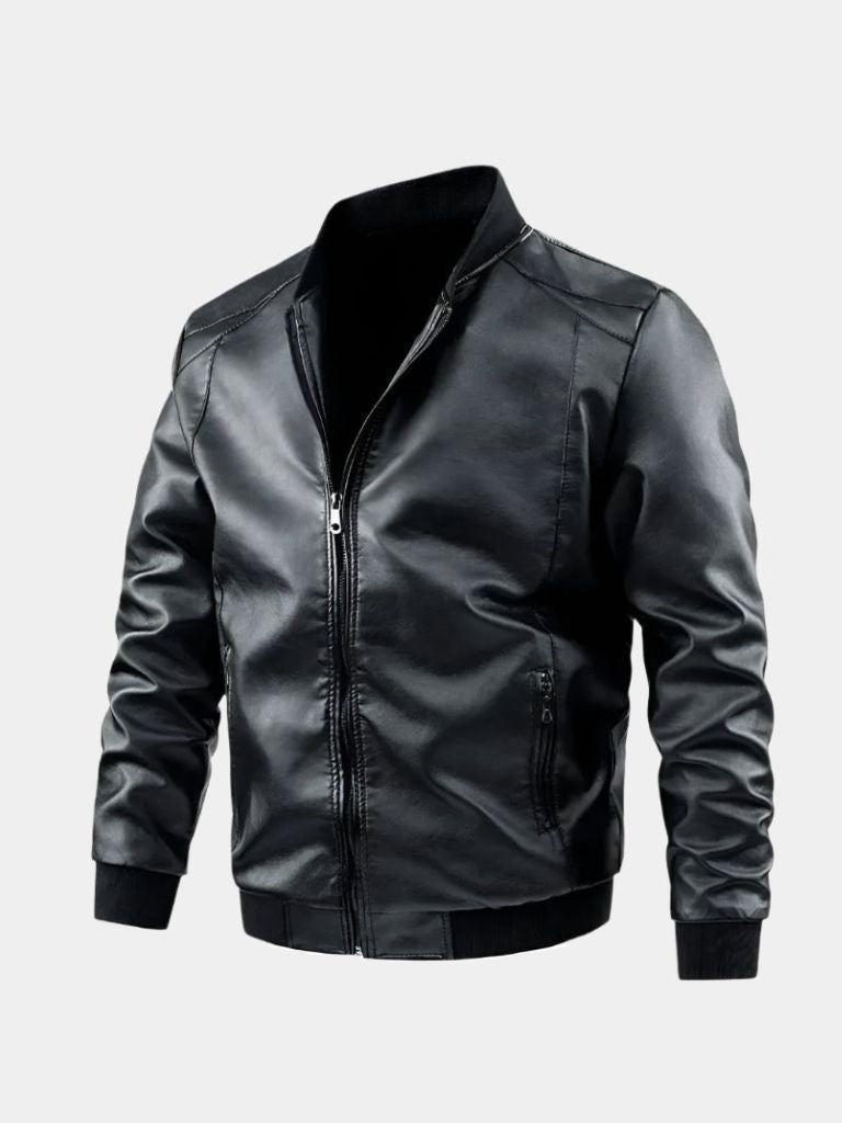 Essentielle Lederjacke