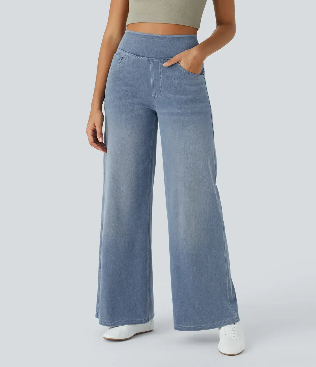 Evie | Bequeme Elastische Hose mit Hohem Bund