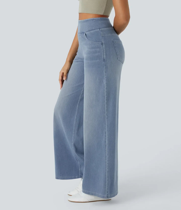 Evie | Bequeme Elastische Hose mit Hohem Bund