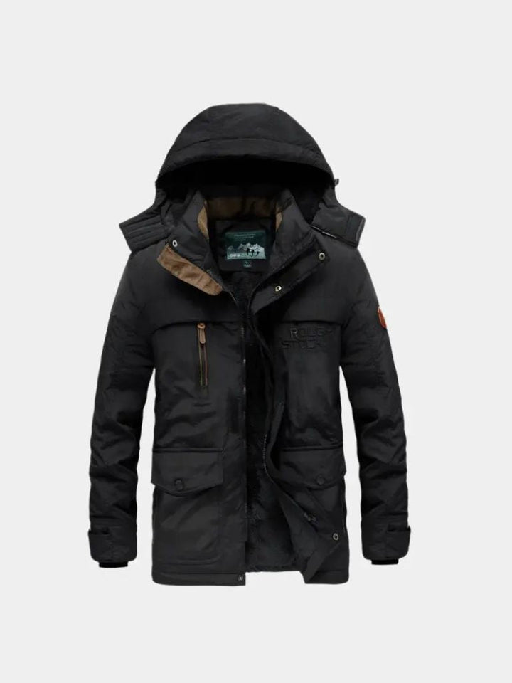 Militärjacke mit Kapuze