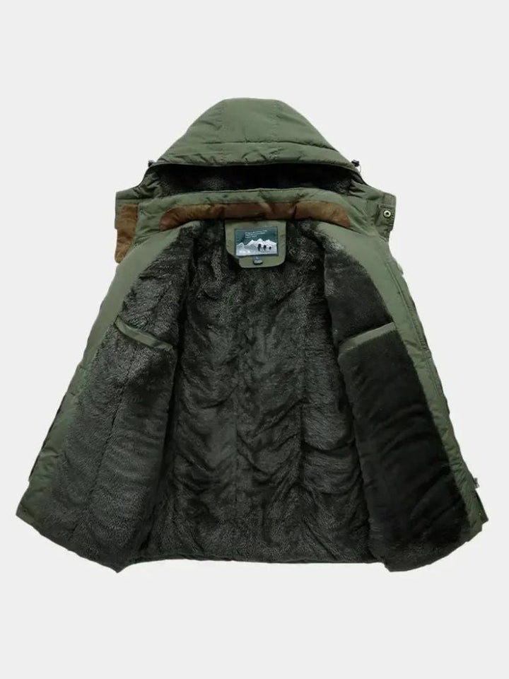 Militärjacke mit Kapuze