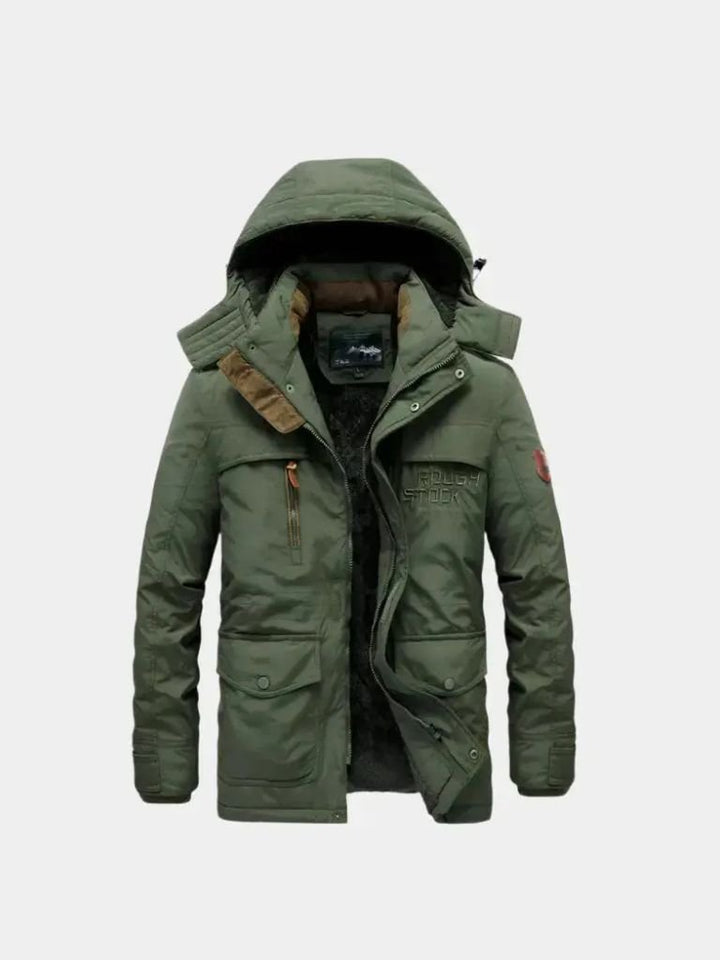 Militärjacke mit Kapuze