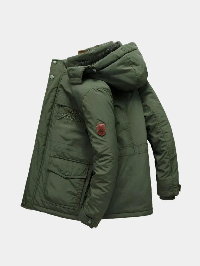 Militärjacke mit Kapuze