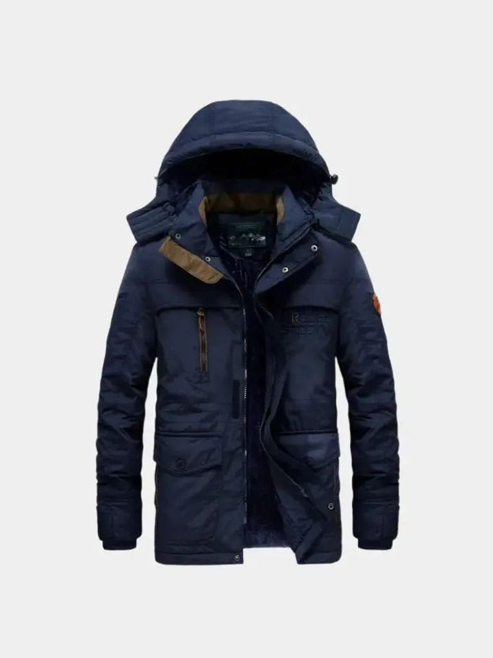 Militärjacke mit Kapuze