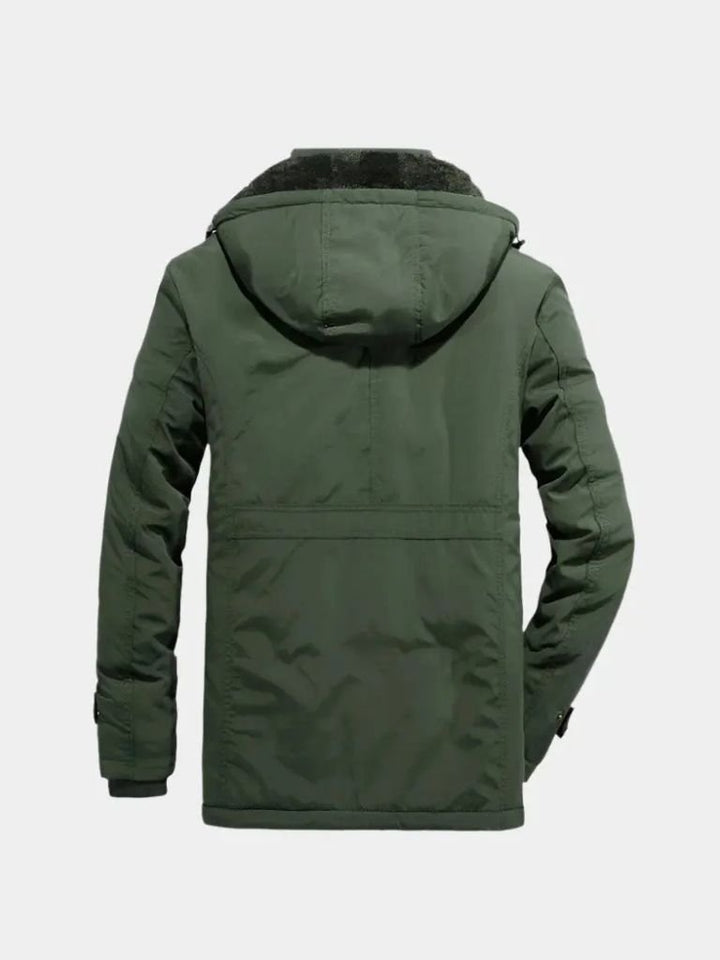 Militärjacke mit Kapuze