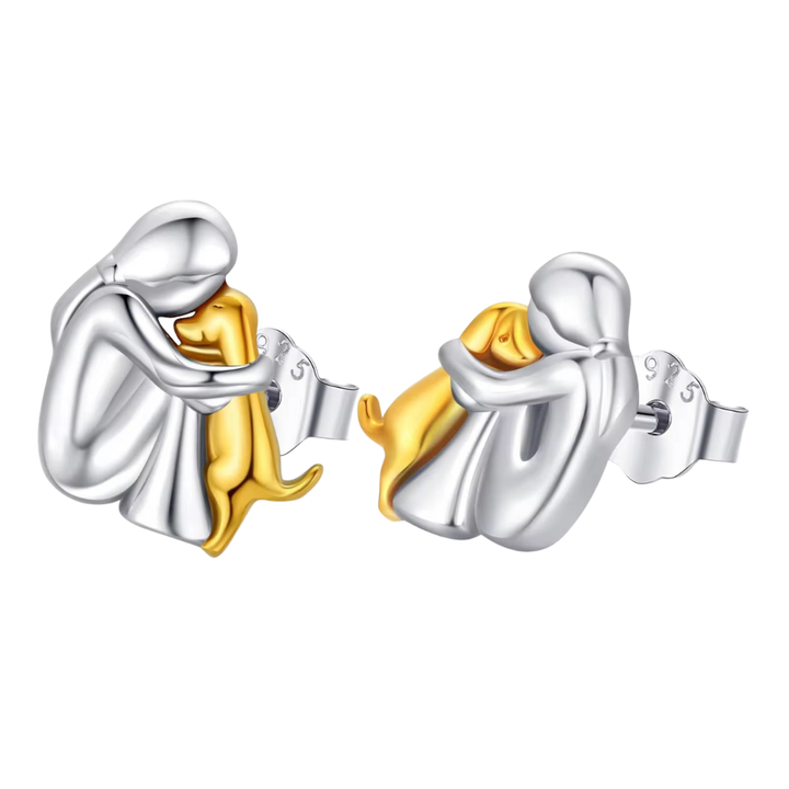 Leila™ | 925er Sterling Silber Ohrringe „Katzen-Ikone“