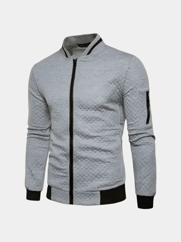 Strukturierte Casual Bomberjacke