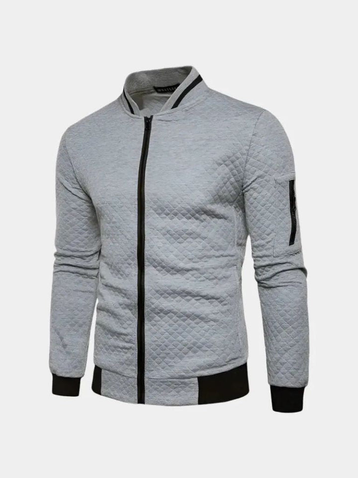 Strukturierte Casual Bomberjacke