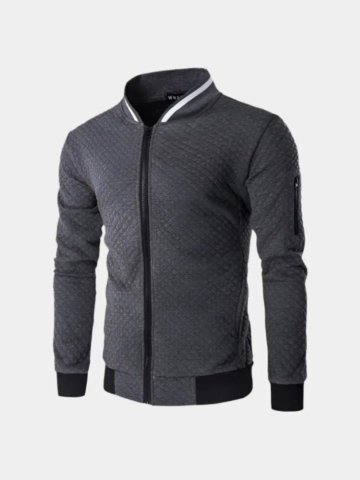 Strukturierte Casual Bomberjacke