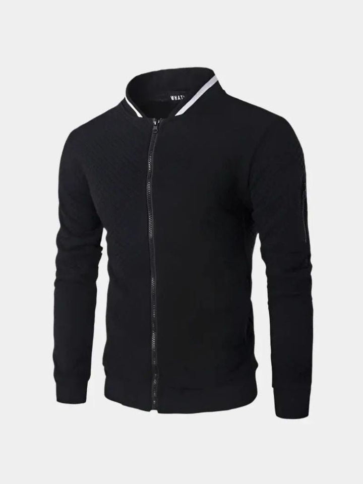Strukturierte Casual Bomberjacke