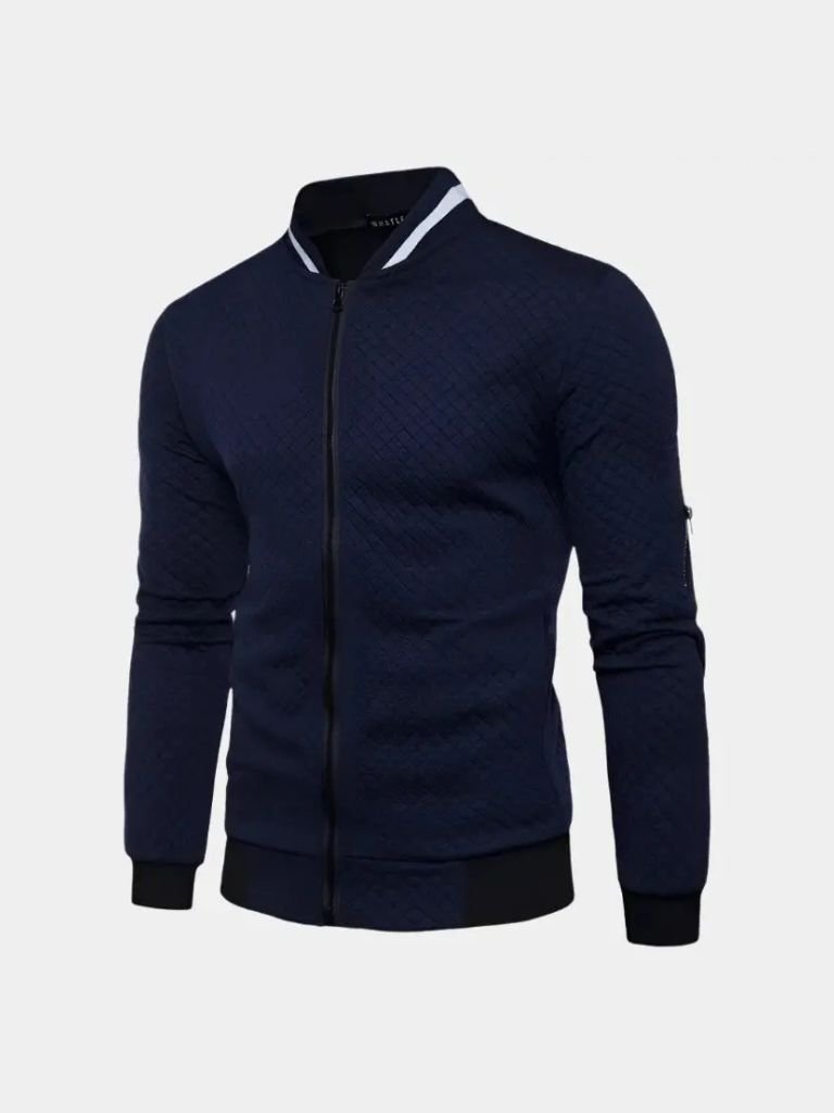 Strukturierte Casual Bomberjacke