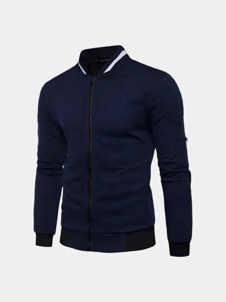 Strukturierte Casual Bomberjacke