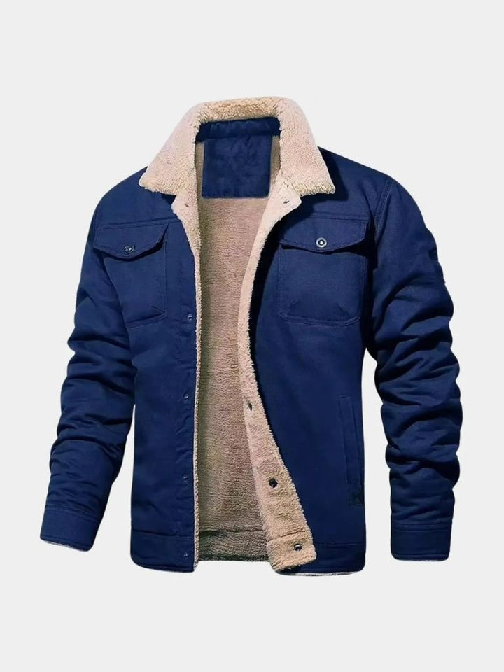 Vintage Fleece Bomberjacke