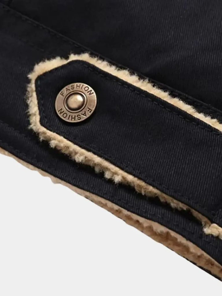 Vintage Fleece Bomberjacke