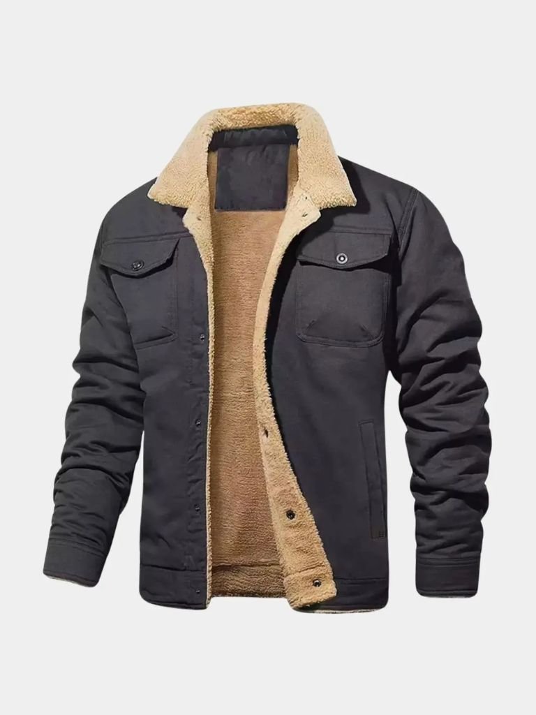 Vintage Fleece Bomberjacke