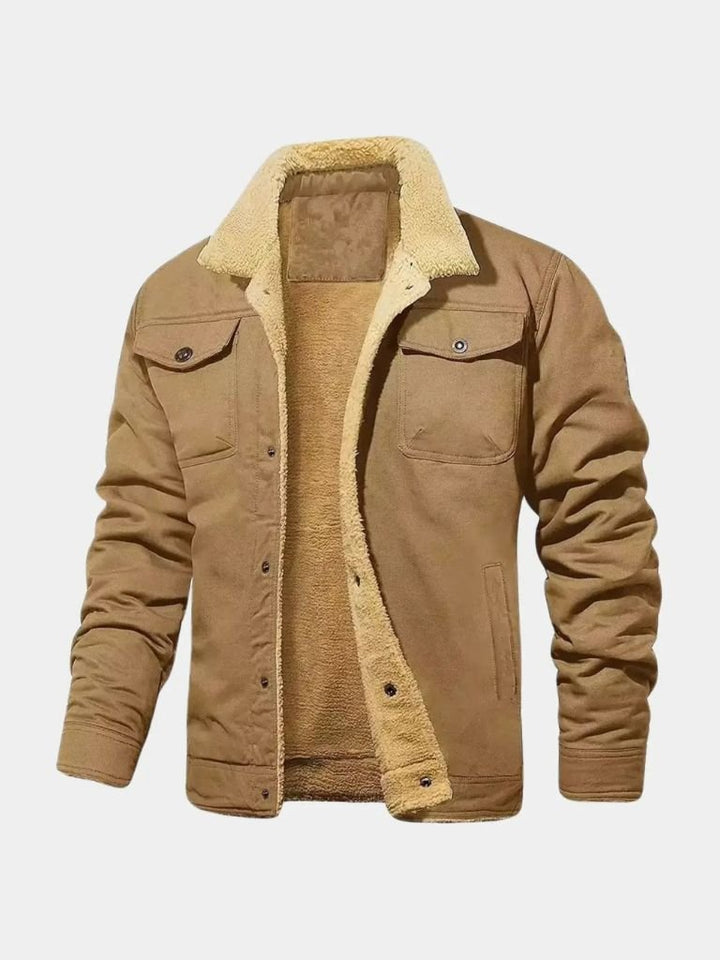 Vintage Fleece Bomberjacke