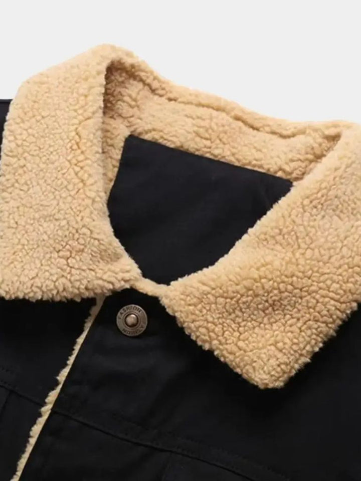 Vintage Fleece Bomberjacke