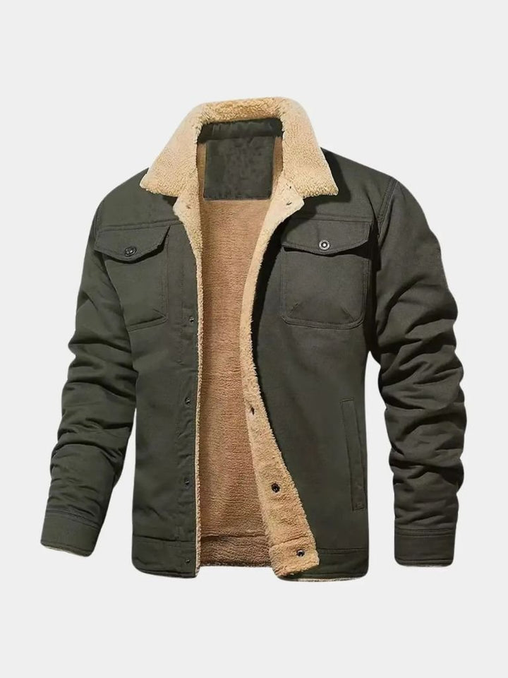 Vintage Fleece Bomberjacke