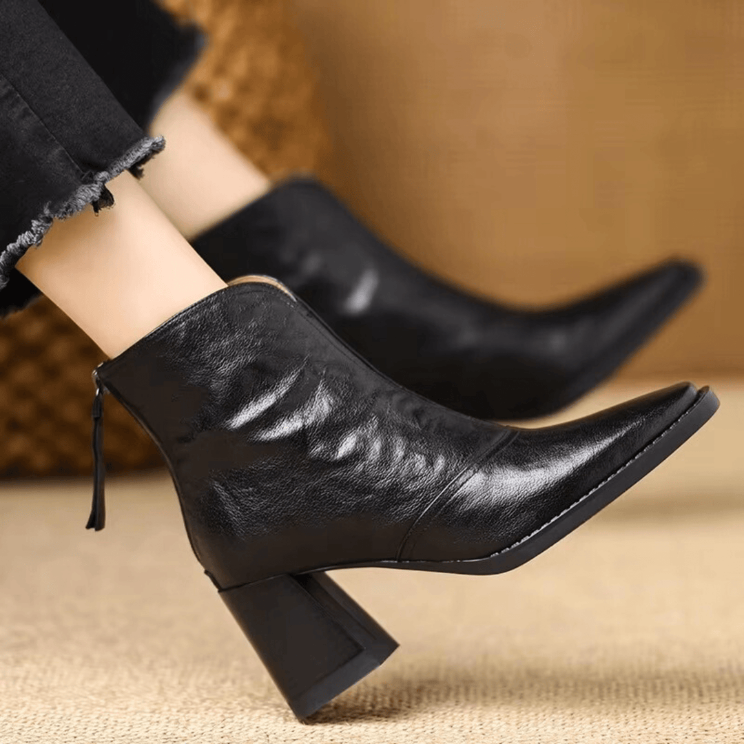 Claudia | Luxus-Stiefeletten mit mittelhohem Absatz