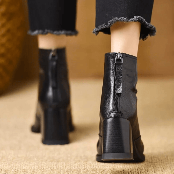 Claudia | Luxus-Stiefeletten mit mittelhohem Absatz