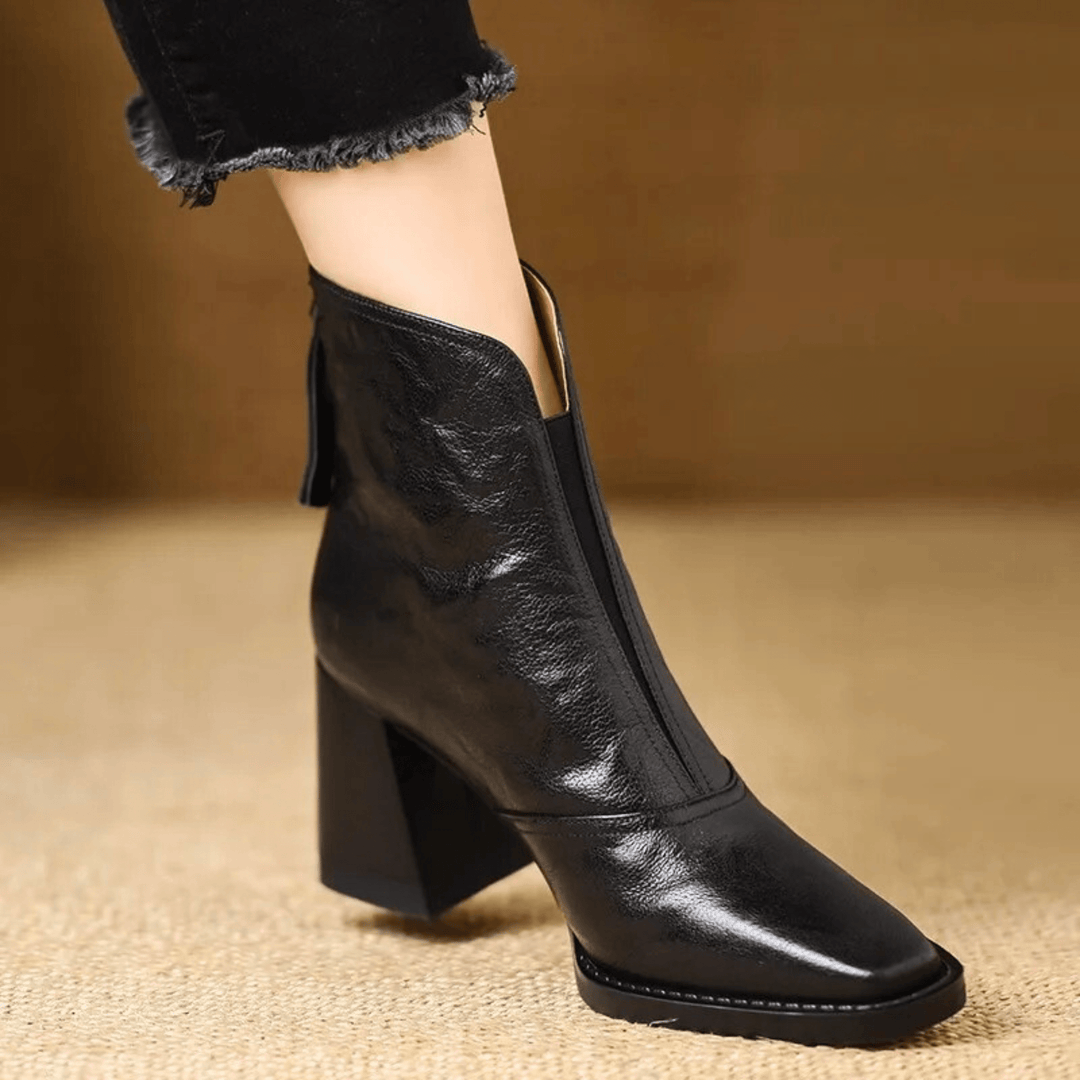 Claudia | Luxus-Stiefeletten mit mittelhohem Absatz