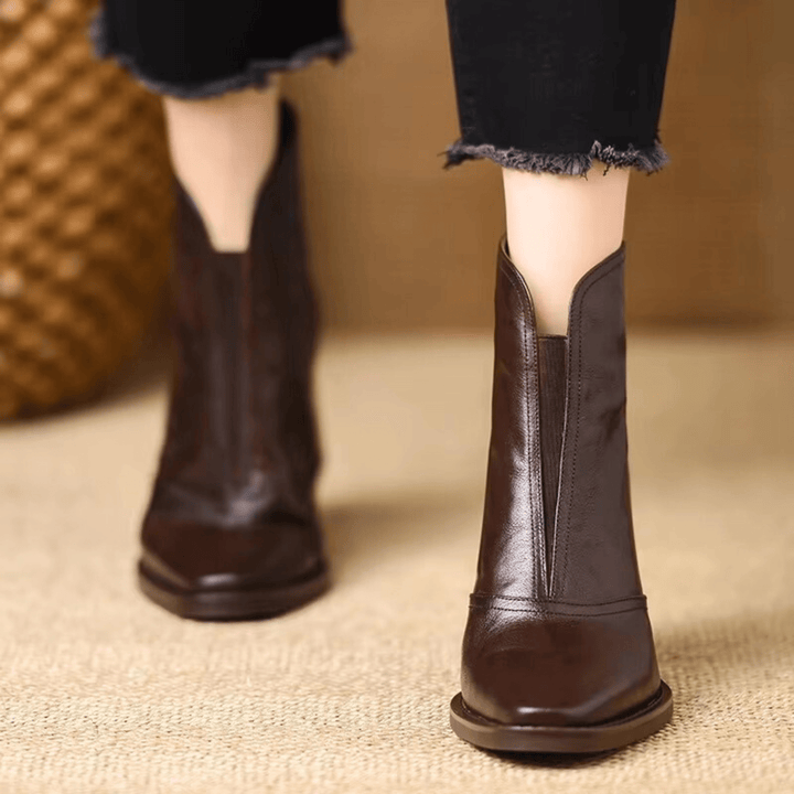 Claudia | Luxus-Stiefeletten mit mittelhohem Absatz